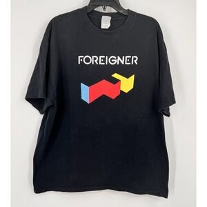VINTAGE 2006 FOREIGNER WORLD TOUR Band T SHIRT DOUBLE SIDED GRAPHICS